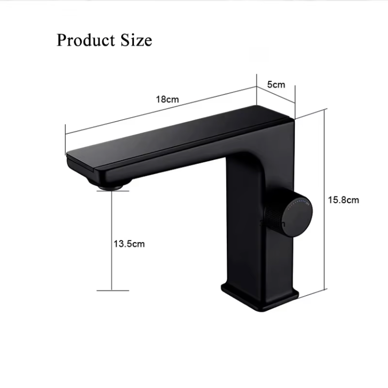 Robinet de Lavabo LED avec Affichage Température – Mitigeur Eau Chaude/Froide en Laiton – Robinet Salle de Bain Intelligent