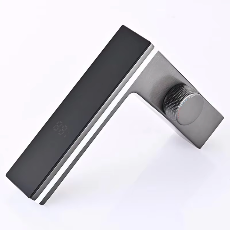 Robinet de Lavabo LED avec Affichage Température – Mitigeur Eau Chaude/Froide en Laiton – Robinet Salle de Bain Intelligent
