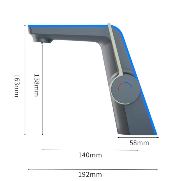 Robinet de Lavabo LED Orientable 3 Modes – Mitigeur Température Digitale Sans Électricité – Robinet Salle de Bain