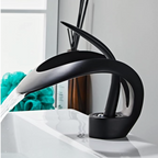 Robinet de Lavabo Cascade Chrome – Mitigeur Salle de Bain Eau Chaude/Froide