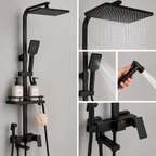 Colonne de Douche Noir – Douche Pluie et Mitigeur Salle de Bain (Copie)