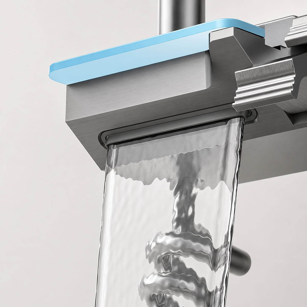 Colonne de Douche Chrome Moderne – Pommeau Pluie et Douchette Réglable