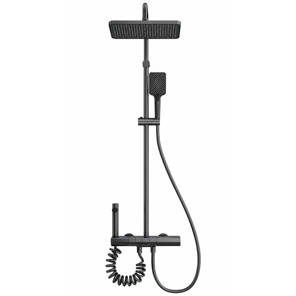 Colonne de Douche LED avec Affichage de Température – Pommeau Pluie & Douchette