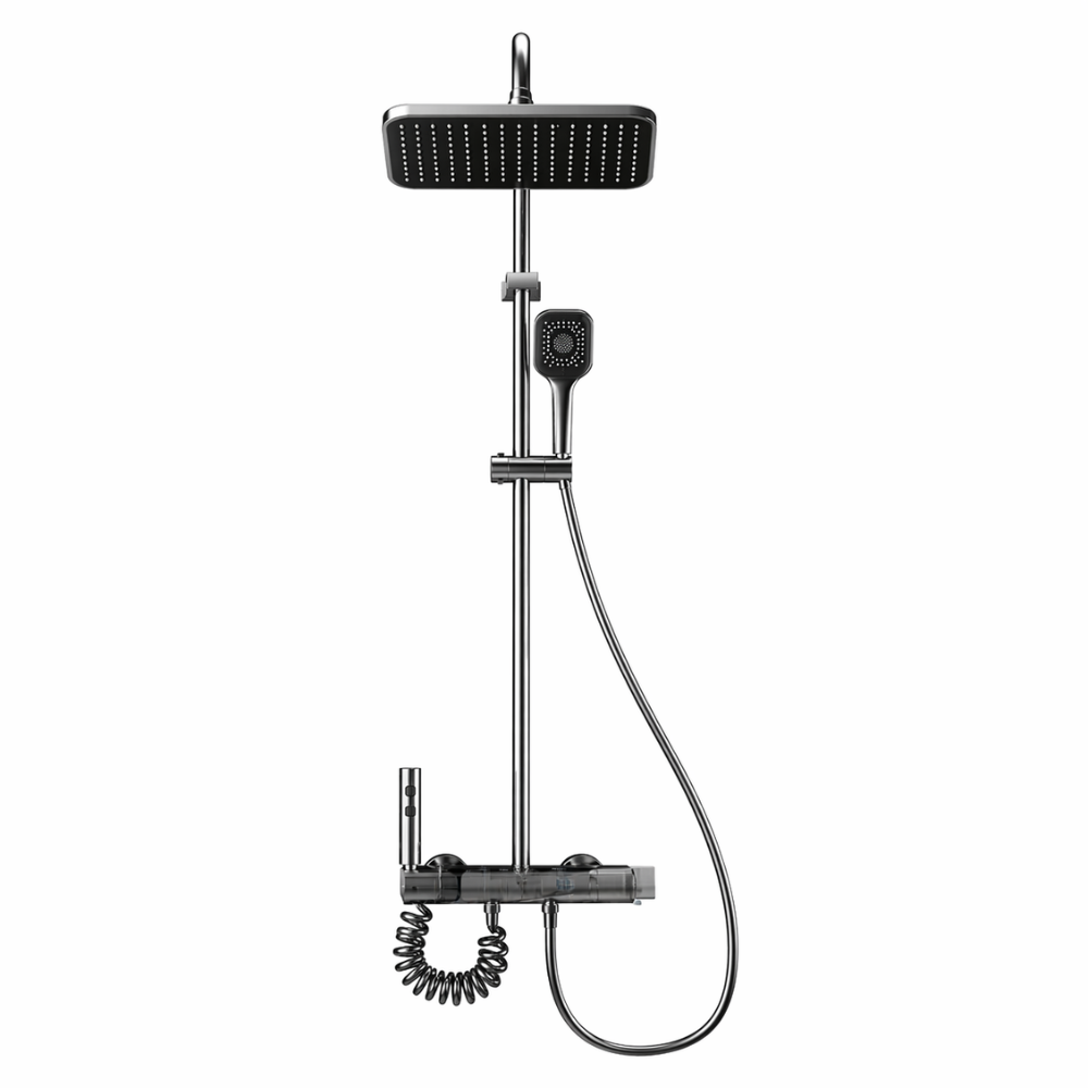 Colonne de Douche Moderne avec Affichage Digital – Double Sortie Pluie & Douchette