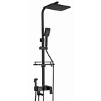 Colonne de Douche Noir ou Chrome – Douche Pluie et Mitigeur Salle de Bain